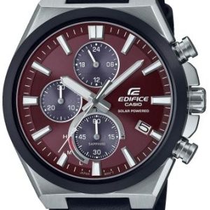 Casio Herrklocka EFS-S630BL-5AVUEF Edifice Röd/Läder ⌀44 mm
