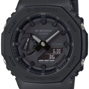 Casio Herrklocka GA-2100-1A1ER G-Shock Svart/Resinplast ⌀45.4 mm