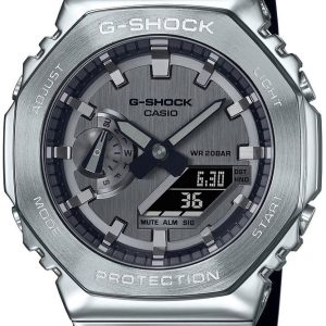 Casio Herrklocka GM-2100-1AER G-Shock Silverfärgad/Resinplast ⌀44.4