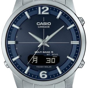 Casio Herrklocka LCW-M170D-2AER Wave Ceptor Blå/Stål ⌀39.5 mm