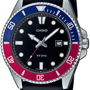 Casio Herrklocka MDV-107-1A3VEF Collection Svart/Gummi ⌀44.2 mm
