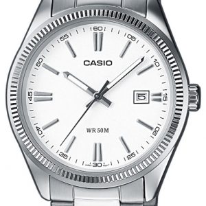Casio Herrklocka MTP-1302PD-7A1VEF Collection Vit/Stål ⌀39 mm