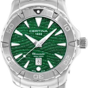 Certina Damklocka C032.251.11.091.09 DS Action Grön/Stål ⌀34 mm