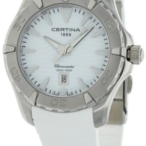 Certina Damklocka C032.251.17.011.00 Ds Action Vit/Gummi ⌀34 mm