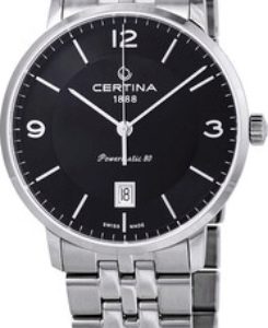 Certina Herrklocka C035.407.11.057.00 Ds Caimano Svart/Stål ⌀39 mm
