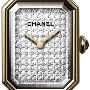 Chanel Damklocka H6126 Premiere Vit/Gummi