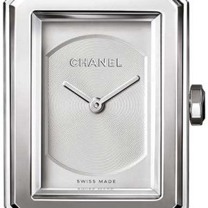 Chanel Damklocka H6401 Boy-Friend Silverfärgad/Läder