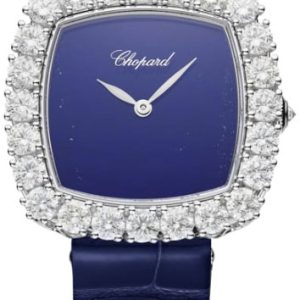 Chopard Damklocka 13A386-1112 L Heure Du Diamant Blå/Läder