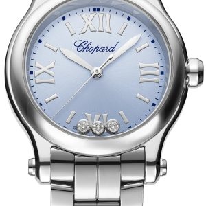 Chopard Damklocka 278590-3010 Happy Sport Blå/Stål ⌀30 mm
