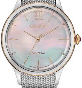 Citizen Damklocka EM0816-88Y Eco Drive 180 Vit/Stål ⌀32 mm