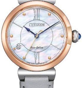 Citizen Damklocka EM1074-15D Classic Blå/Läder ⌀29.5 mm
