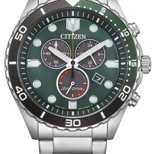 Citizen Herrklocka AT2561-81X Eco Drive Grön/Stål ⌀43 mm