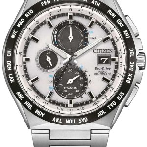 Citizen Herrklocka AT8238-84A Eco Drive Silverfärgad/Titan ⌀43.5 mm