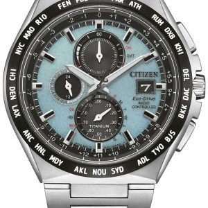 Citizen Herrklocka AT8238-84M Eco Drive Turkos/Titan ⌀43.5 mm