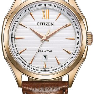 Citizen Herrklocka AW1753-10A Eco Drive Silverfärgad/Läder ⌀41 mm