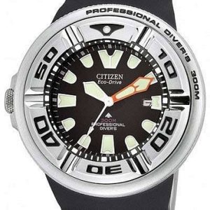 Citizen Herrklocka BJ8050-08E Professional Diver Svart/Gummi ⌀48 mm