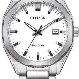 Citizen Herrklocka BM7620-83A Eco Drive Vit/Stål ⌀38 mm