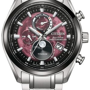 Citizen Herrklocka BY1018-80X Tsuki-yomi Tsuki-yomi Röd/Titan ⌀42 mm