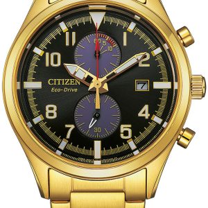 Citizen Herrklocka CA7022-87E Eco Drive Svart/Gulguldtonat stål ⌀43