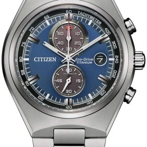 Citizen Herrklocka CA7090-87L Titanium Blå/Titan ⌀43 mm