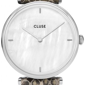 Cluse Damklocka CL61009 Triomphe Vit/Läder ⌀33 mm
