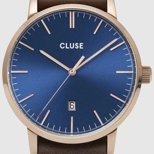 Cluse Damklocka CW0101501009 Aravis Blå/Läder ⌀40 mm