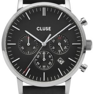 Cluse Damklocka CW0101502001 Aravis Svart/Läder ⌀40 mm