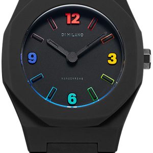 D1 Milano Damklocka NCRJ03 Nanochrome Svart/Gummi Ø32 mm