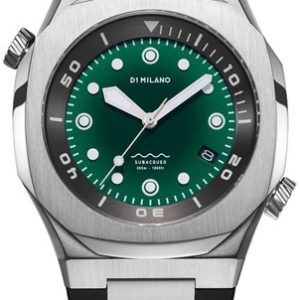 D1 Milano Herrklocka DVRJ03 Underwater Grön/Gummi Ø43.5 mm