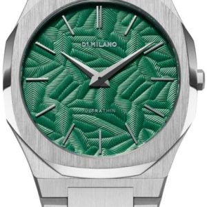 D1 Milano Herrklocka UTBJ34 Ultra Thin Grön/Stål Ø40 mm
