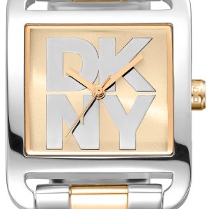 DKNY Damklocka DK1L001M0075 City Maxi Guldtonad/Guldtonat stål 37x29