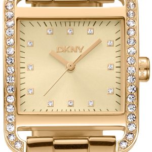 DKNY Damklocka DK1L003M0025 City Glitz Guldtonad/Guldtonat stål
