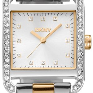 DKNY Damklocka DK1L003M0045 City Glitz Silverfärgad/Guldtonat stål