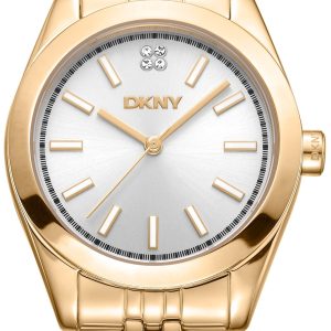 DKNY Damklocka DK1L029M0055 Nolita Midi Silverfärgad/Guldtonat stål