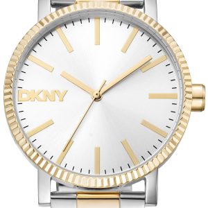 DKNY Damklocka DK1L034M0075 Soho Maxi Silverfärgad/Guldtonat stål