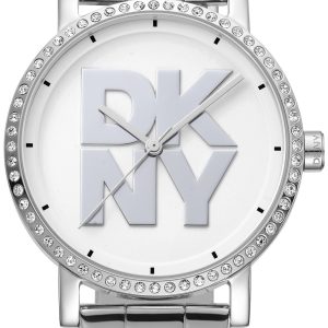 DKNY Damklocka DK1L035M0045 Soho Logo Silverfärgad/Stål Ø36 mm
