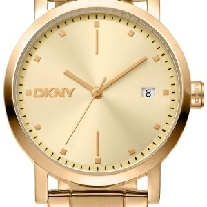DKNY Damklocka DK1L036M0065 Soho Midi Guldtonad/Guldtonat stål Ø34