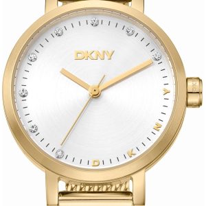 DKNY Damklocka DK1L037M0035 Soho Mini Silverfärgad/Guldtonat stål