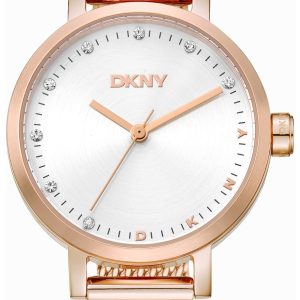 DKNY Damklocka DK1L037M0045 Soho Mini Silverfärgad/Roséguldstonat
