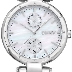 DKNY Damklocka DK1L066M0045 Downtown Multi Vit/Stål Ø38 mm
