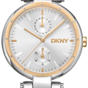 DKNY Damklocka DK1L066M0085 Downtown Multi Silverfärgad/Guldtonat