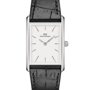 Daniel Wellington Bound Black Crocodile Silver 24mm