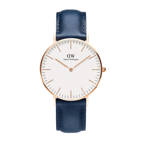 daniel wellington dw klocka 40mm classic somerset rose gold