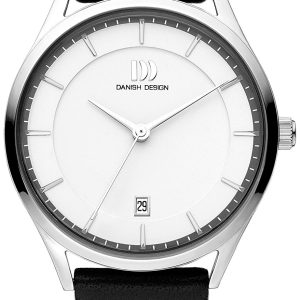 Danish Design Herrklocka IQ12Q1214 Dress Vit/Läder ⌀41 mm