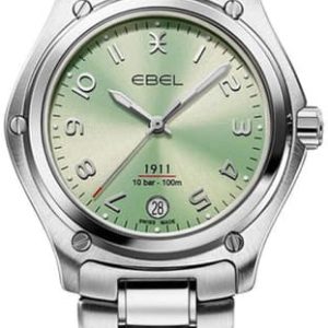 Ebel 1911 Damklocka 1216579 Grön/Stål ⌀34 mm