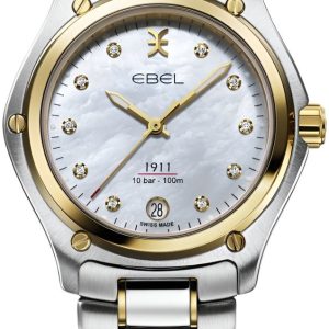 Ebel 1911 Damklocka 1216580 Vit/18 karat gult guld ⌀34 mm