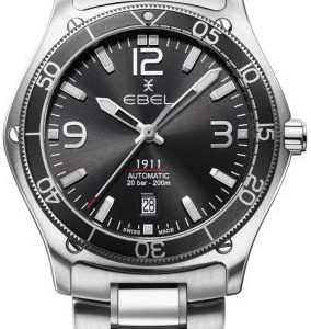 Ebel 1911 Herrklocka 1216675 Svart/Stål Ø42 mm