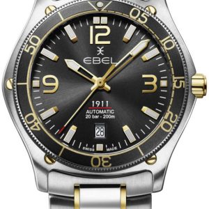 Ebel 1911 Herrklocka 1216677 Svart/18 karat gult guld Ø42 mm