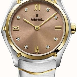 Ebel Damklocka 1216556 Classic Brun/18 karat gult guld Ø29 mm