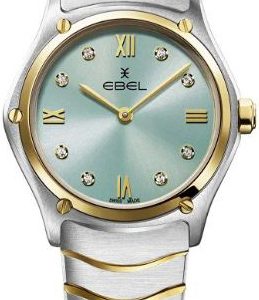 Ebel Damklocka 1216557 Classic Blå/18 karat gult guld Ø29 mm